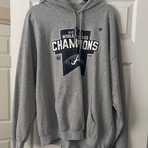 Grey World Series Champions Atlanta Braves Hoodie